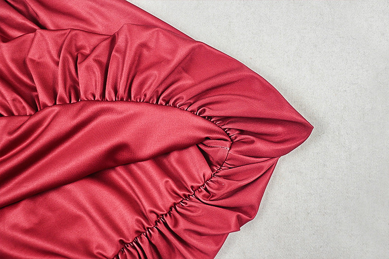 Mabo Pleated Halter Dress