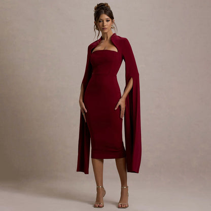 Robe midi Lerato à découpes ruban
