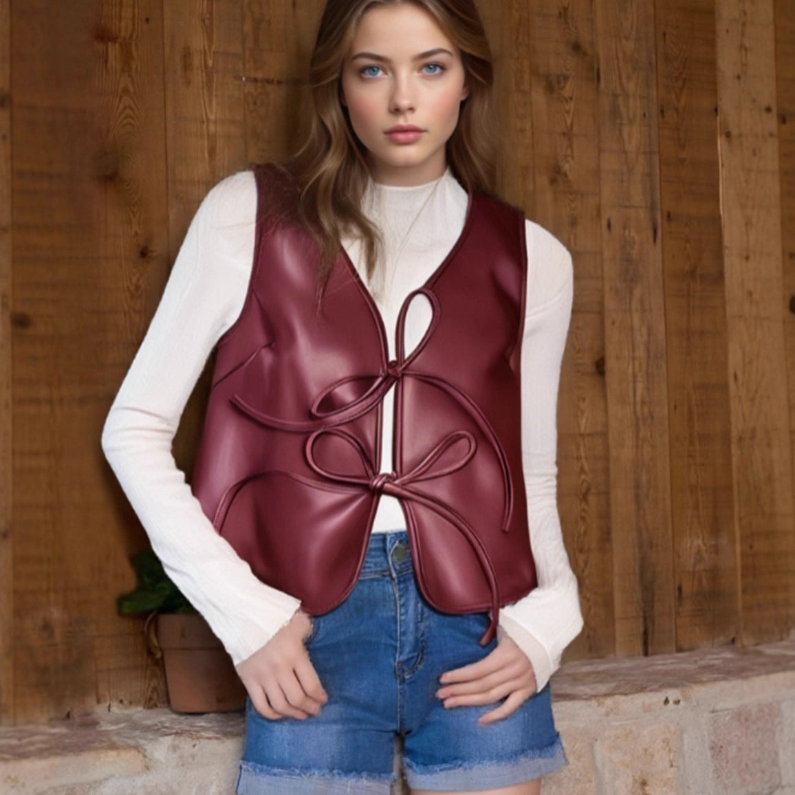 Zaria Luxe Leather Vest