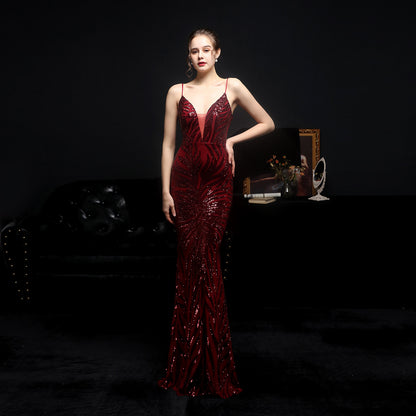 Ayira Royal Fishtail Evening Gown