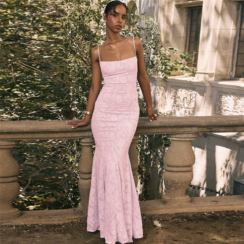 Robe à bretelles lacées Teyah