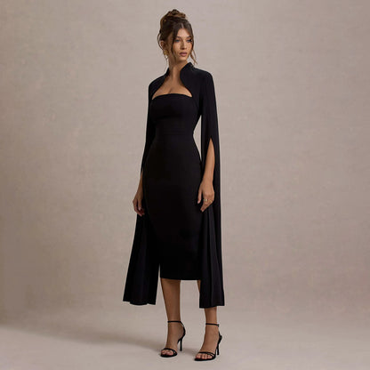 Robe midi Lerato à découpes ruban