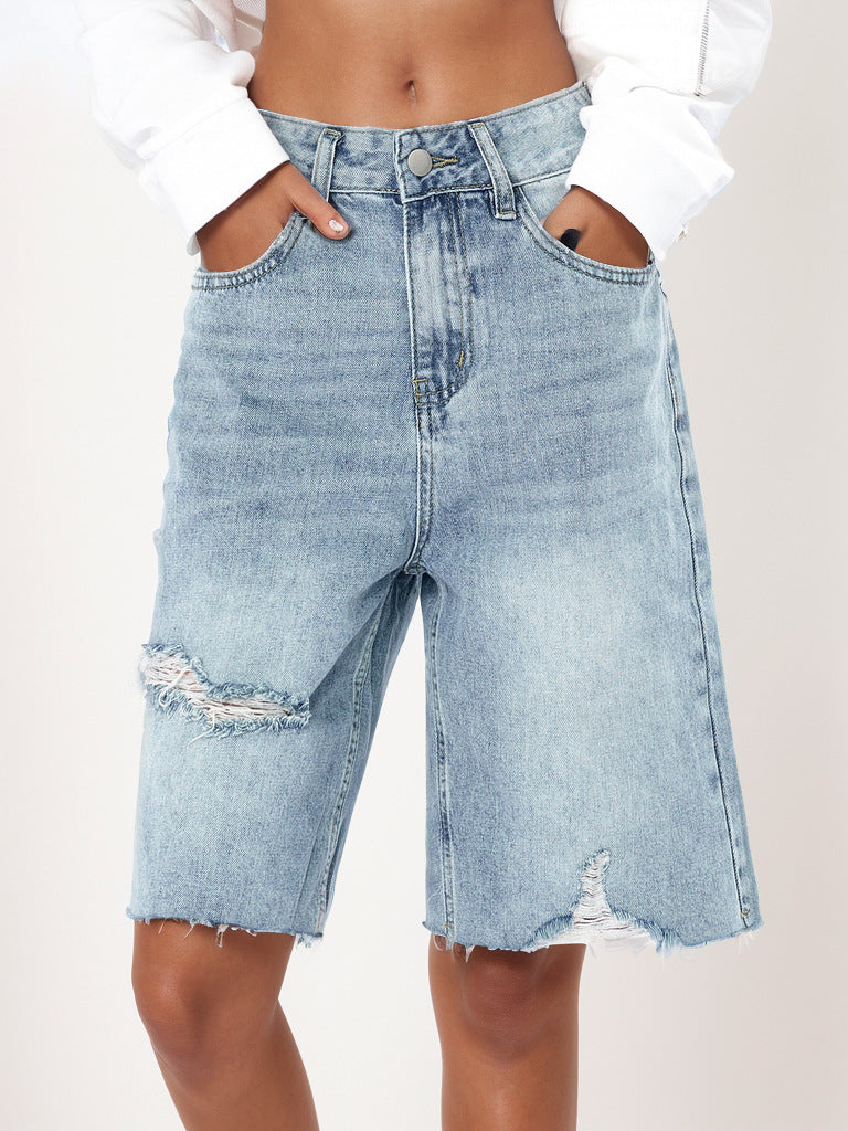 Nolisa Retro Worn High Waist Jeans