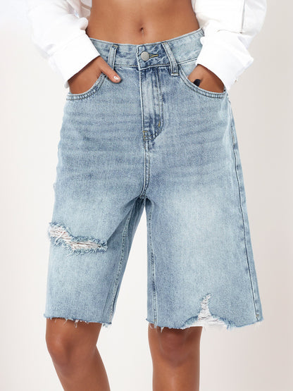Nolisa Retro Worn High Waist Jeans