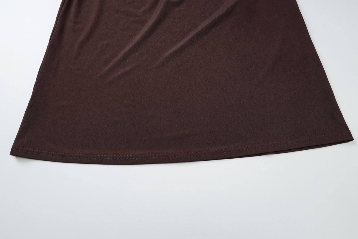 Sorelle Summer Oblique-Shoulder Dress