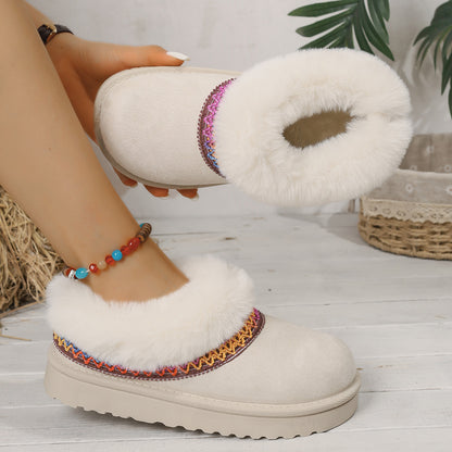 Bottes de neige Zahira en polaire tricotée