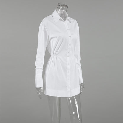 Robe chemise à col polo Nia