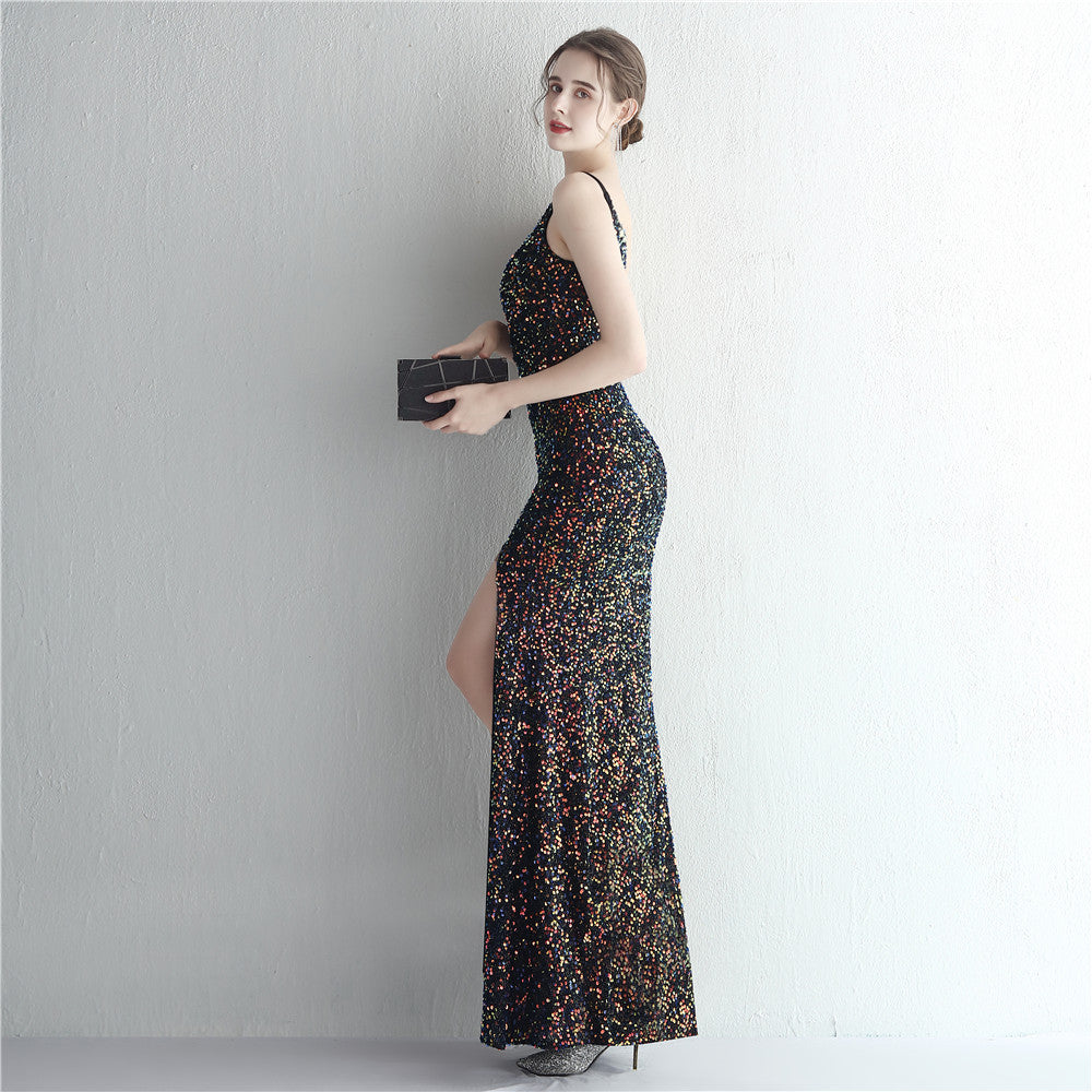 Tahlia Sequin Fishtail Cocktail Dress