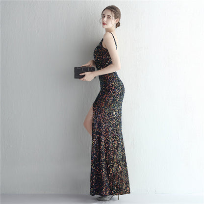 Tahlia Sequin Fishtail Cocktail Dress