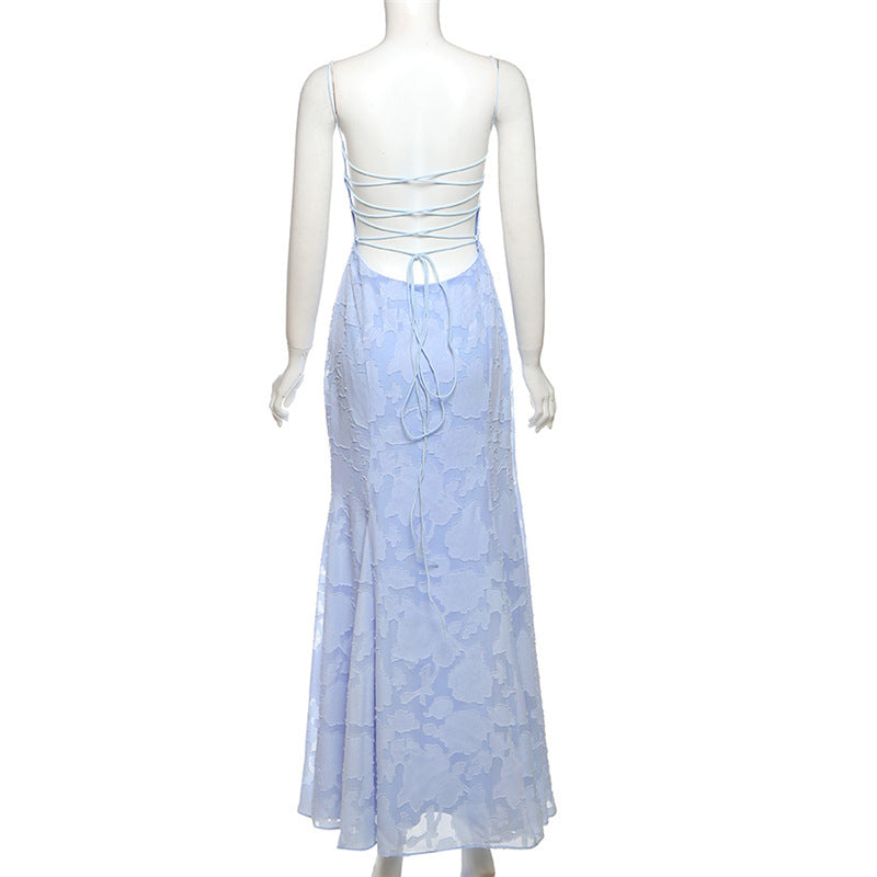 Robe à bretelles lacées Teyah