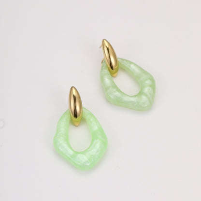 Nyali Macaron Resin Earrings