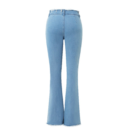 Jean skinny Nolani à bords effilochés