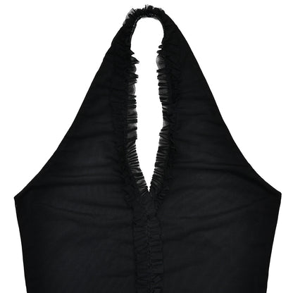 Robe dos nu à volants Zelia