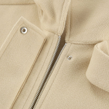 Manteau à revers en laine Ayoka