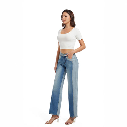 Sade Contrast Mid-Waist Jeans