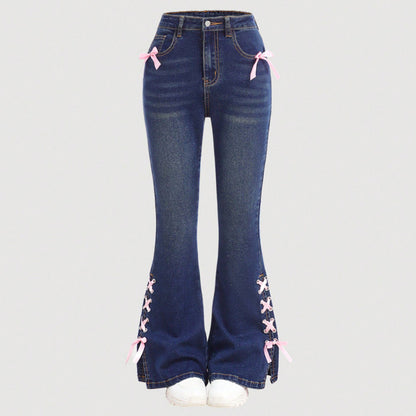 Jean à jambes larges Zuri Bow