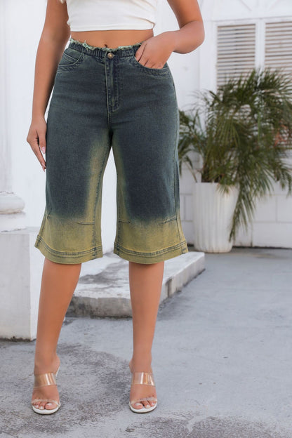 Jean droit stretch taille mi-haute Ayoka