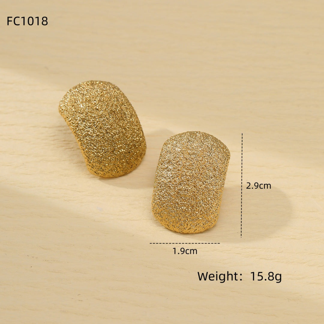 Boucles d'oreilles Zanira Frosted Arc
