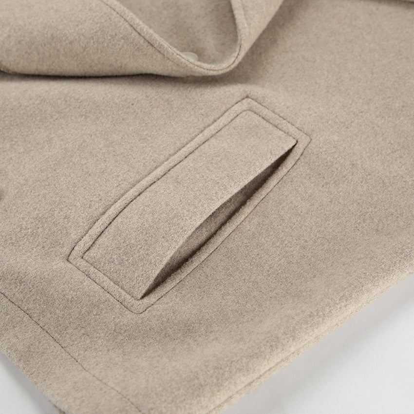 Manteau décontracté ample en laine Abeni