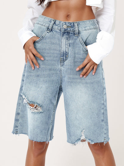 Nolisa Retro Worn High Waist Jeans