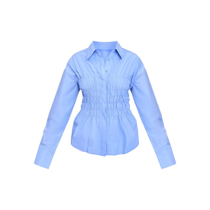 Zyra Pleat Sky Top