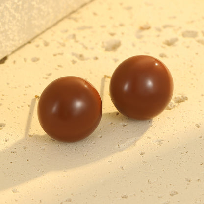 Boucles d'oreilles Amira Glossy Pearl