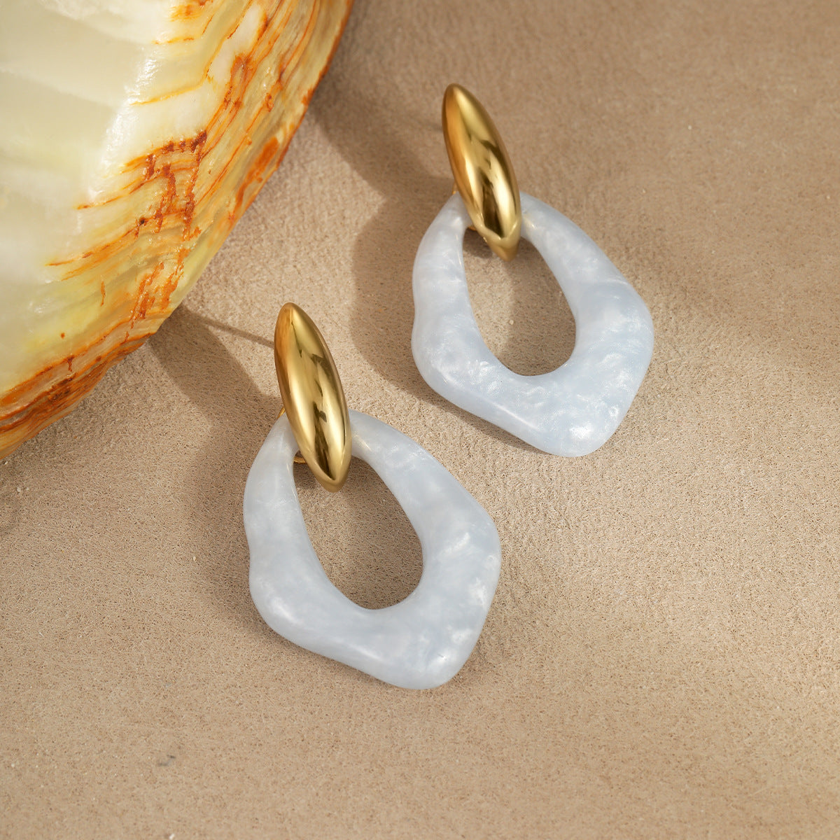 Nyali Macaron Resin Earrings