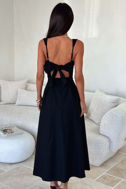 Office Vacation Waist Trimming Spaghetti Straps Dress Women Clothing Summer Independent