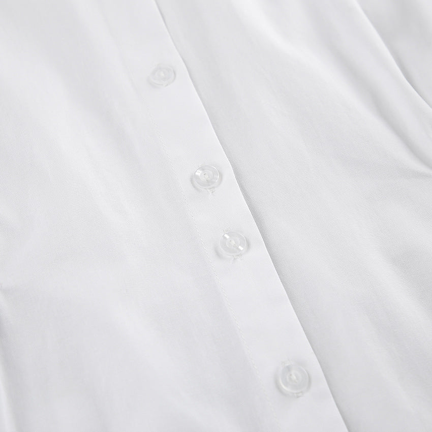Robe chemise à col polo Nia