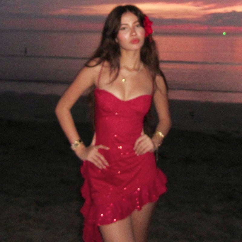 Ayoka Ribbon Asymmetric Dress