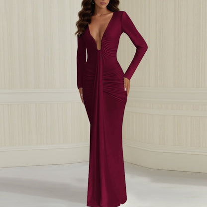 Robe Ayaba à col en U profond