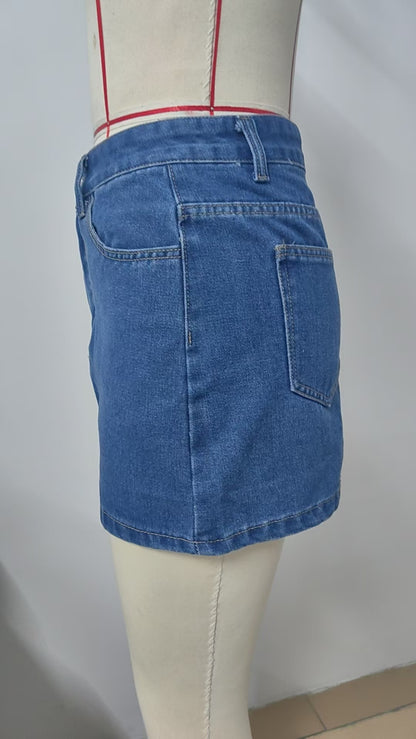 Ifunanya Indigo Denim Skirt