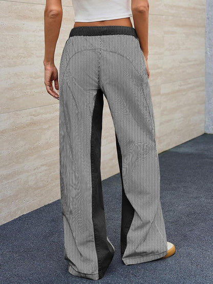 Jean large rayé Alveria