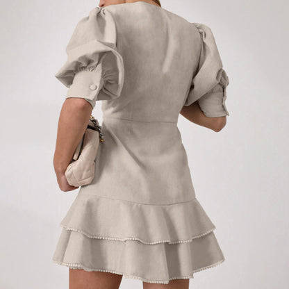Robe Talia en dentelle cascade
