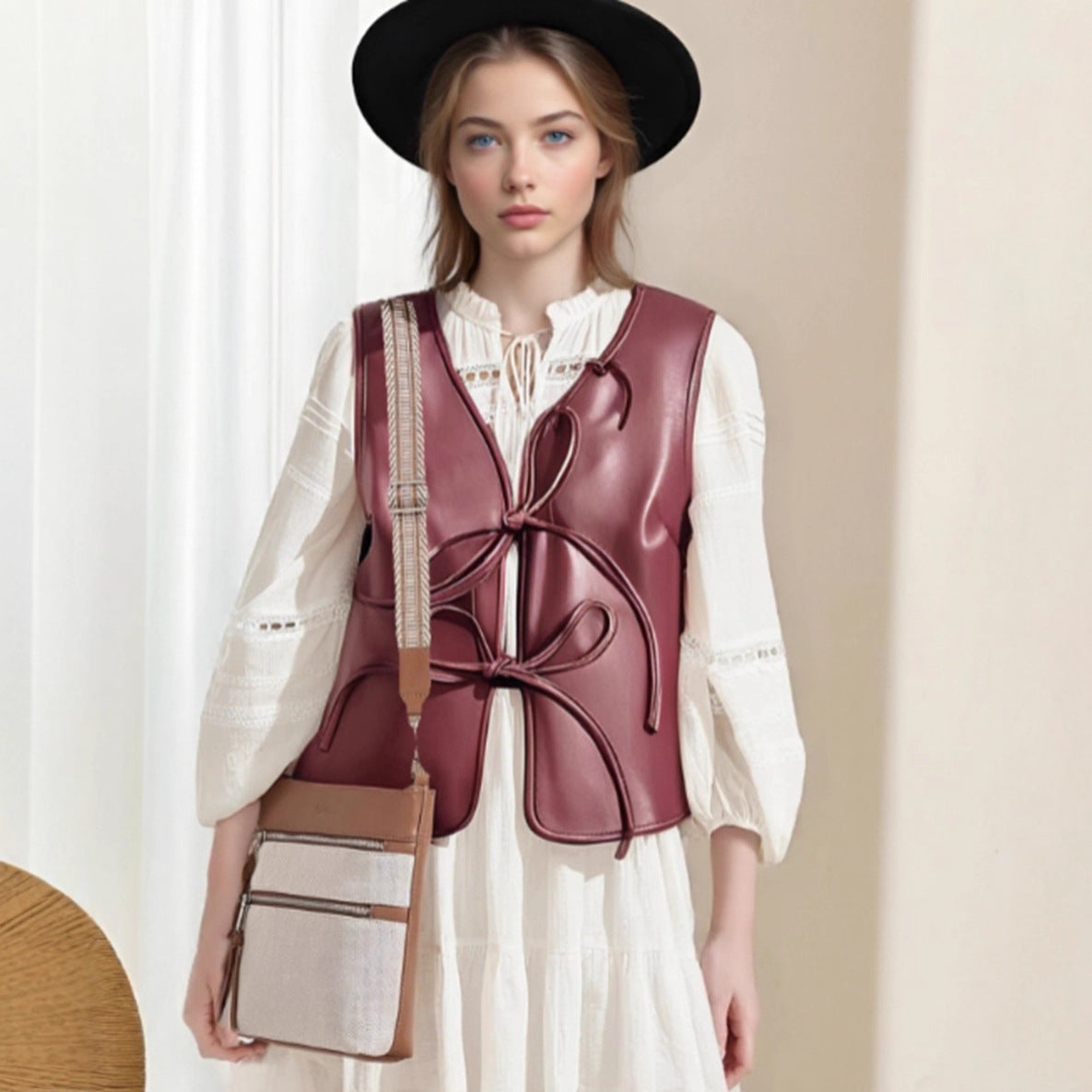 Zaria Luxe Leather Vest