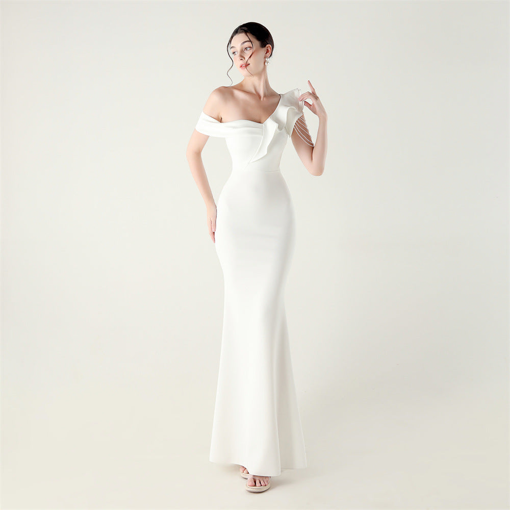 Isoke Pearl Fishtail Couture Gown