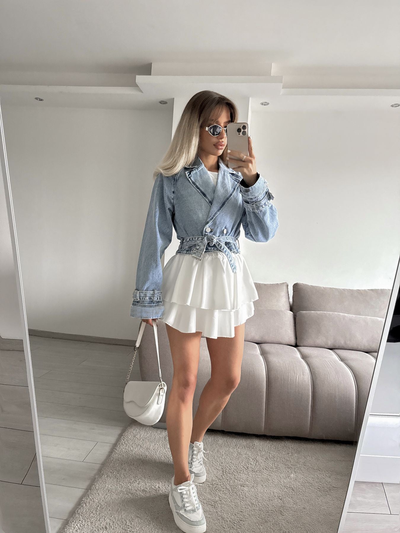 Coupe-vent en denim Zola