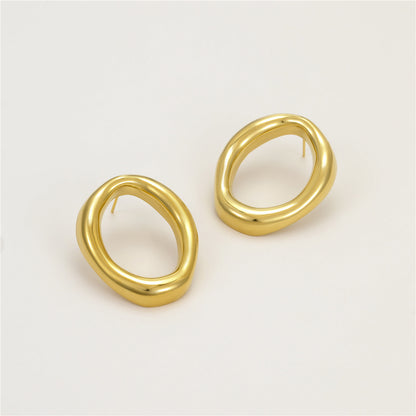 Zinaya Irregular Circle Earrings