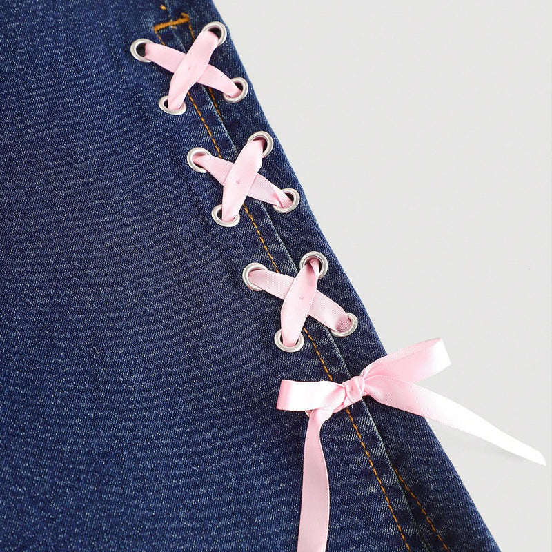 Jean à jambes larges Zuri Bow