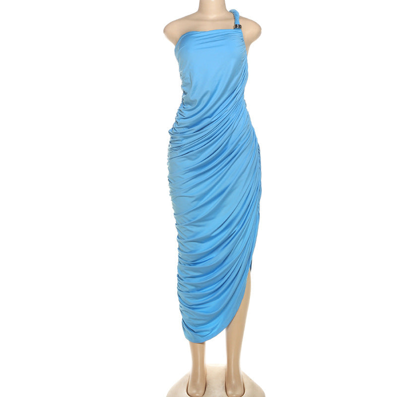 Ayomide Pleated Slit Dress
