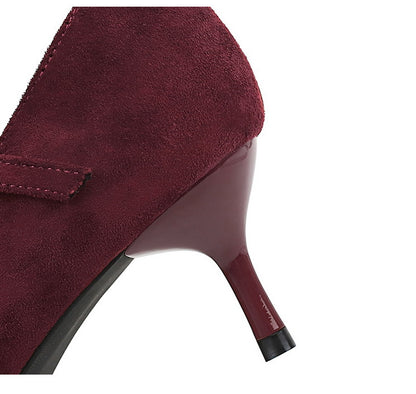 Ayodele T-Strap Suede Pumps