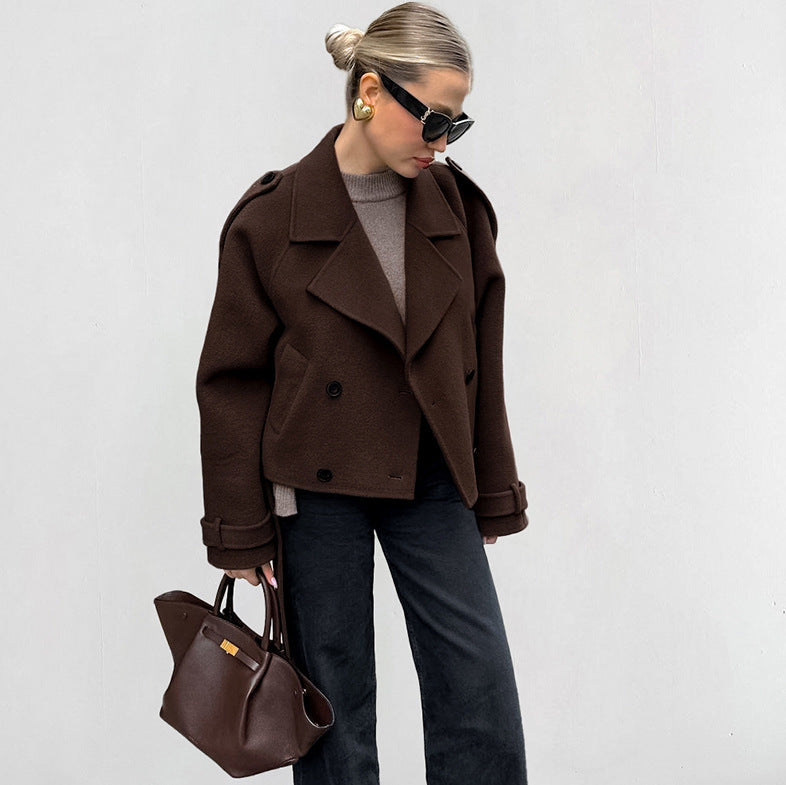 Sihana Double-Breasted Wool Coat