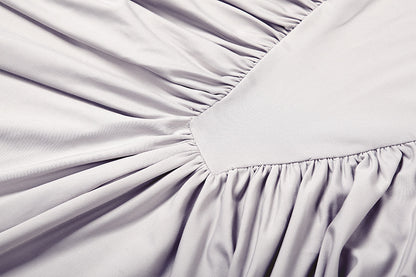 Robe plissée à col montant Zihana