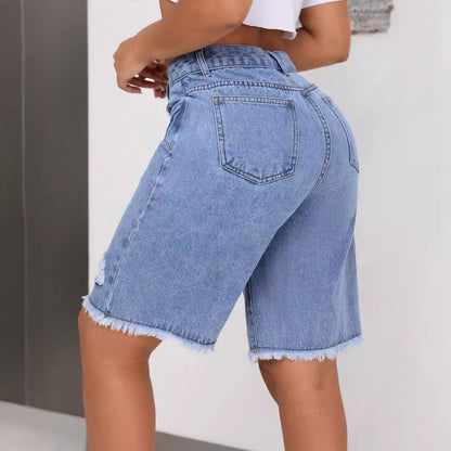 Pantalon en jean déchiré Talia