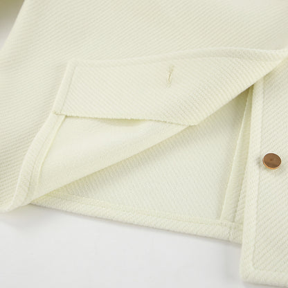 Adesua Apricot Woolen Charm Coat