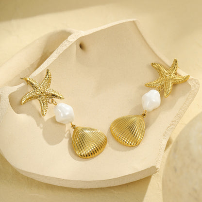 Boucles d'oreilles Nyali en forme d'étoile de mer