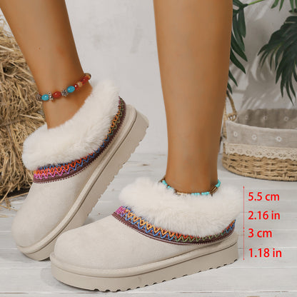 Bottes de neige Zahira en polaire tricotée