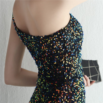 Tahlia Sequin Fishtail Cocktail Dress