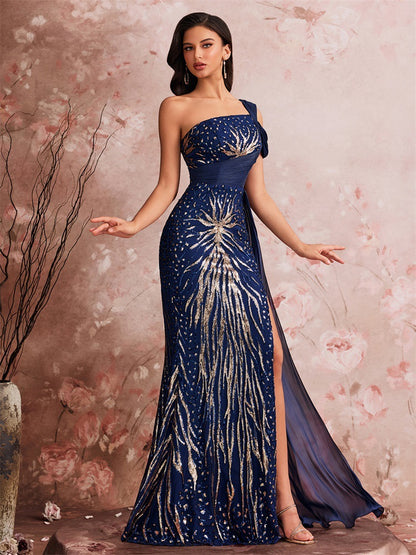 Amirah Sequin Fishtail Dress