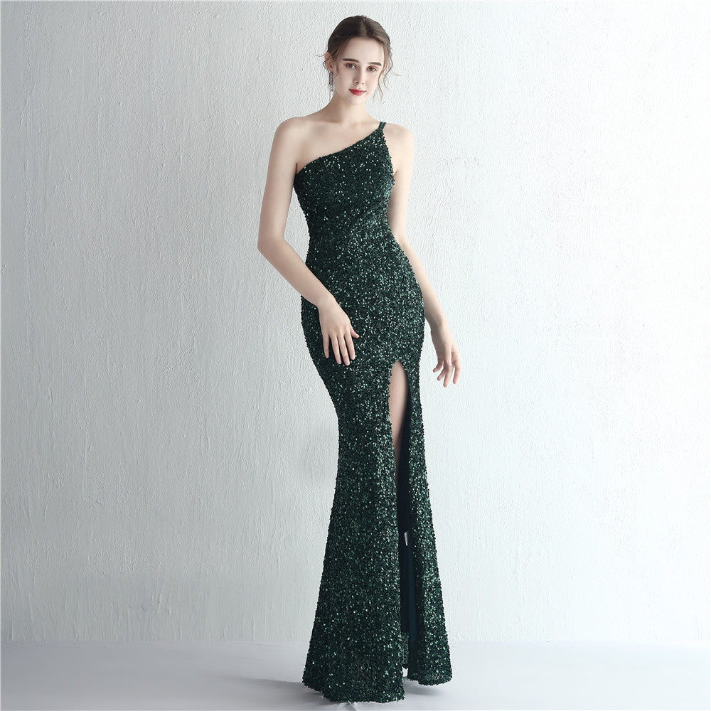 Tahlia Sequin Fishtail Cocktail Dress